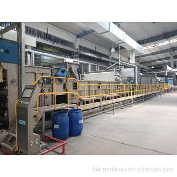 Textile dye continuous souring bleaching washing machine